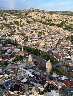 Hot air balloon ride in Cappadocia, Turkey