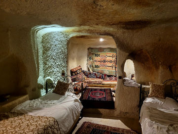 A cave hotel in Cappadocia, Turkey