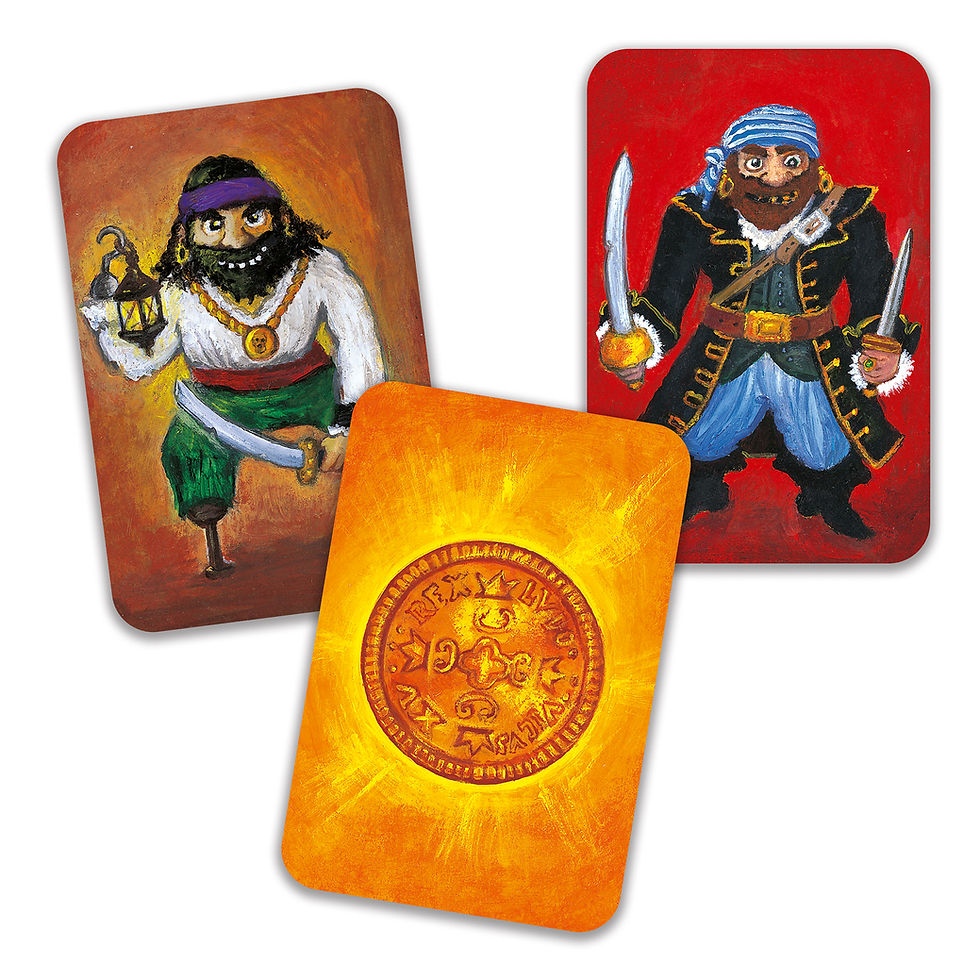 DJECO - Cartes - Jeu de stratégie PIRATATAK 5/99 ans