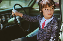 Mini Shatsu B171108 Blue Camouflage Sweater Tie Shirt Lifestyle 02.jpg