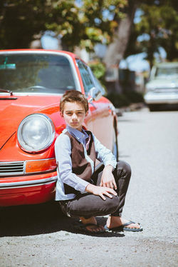 Mini Shatsu STB171124 Tweed Vest Bowtie Button Down Shirt Lifestyle 03.jpg