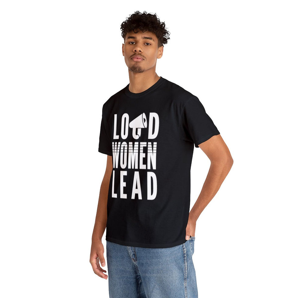 Thumbnail: "Loud Women Lead" Unisex Heavy Cotton Tee