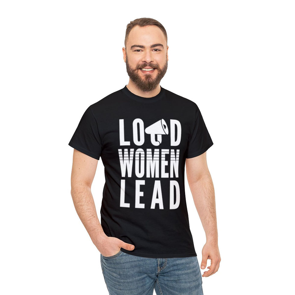Thumbnail: "Loud Women Lead" Unisex Heavy Cotton Tee
