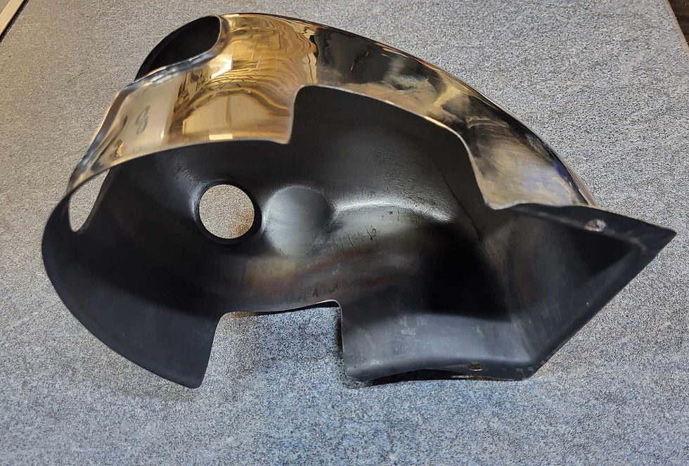 Thumbnail: Lambretta Head cowl - Stainless steel, No vent