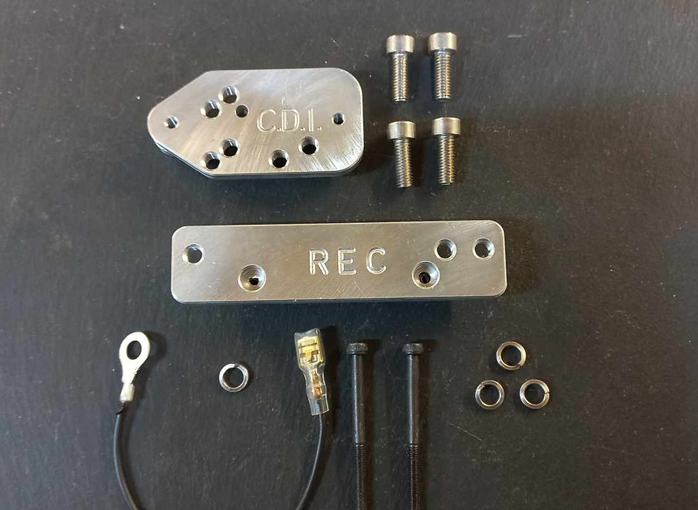 Thumbnail: Lambretta CDI & regulator electronic frame mounting kit, Series 3 - SLJ
