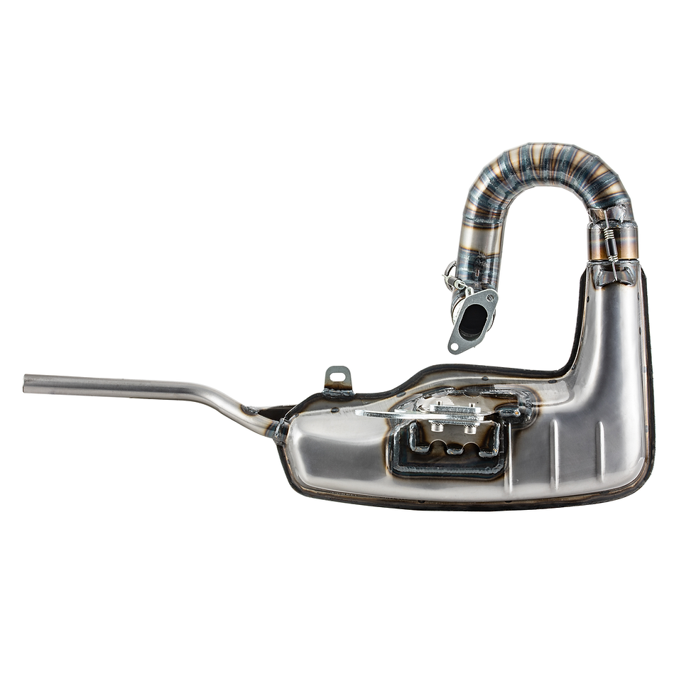 Thumbnail: Lambretta Exhaust - SIP Racing Clubsport 'box' exhaust, standard oval stub