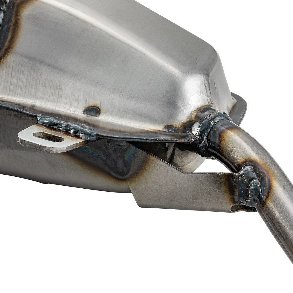 Thumbnail: Lambretta Exhaust - SIP Racing Clubsport 'box' exhaust, standard oval stub