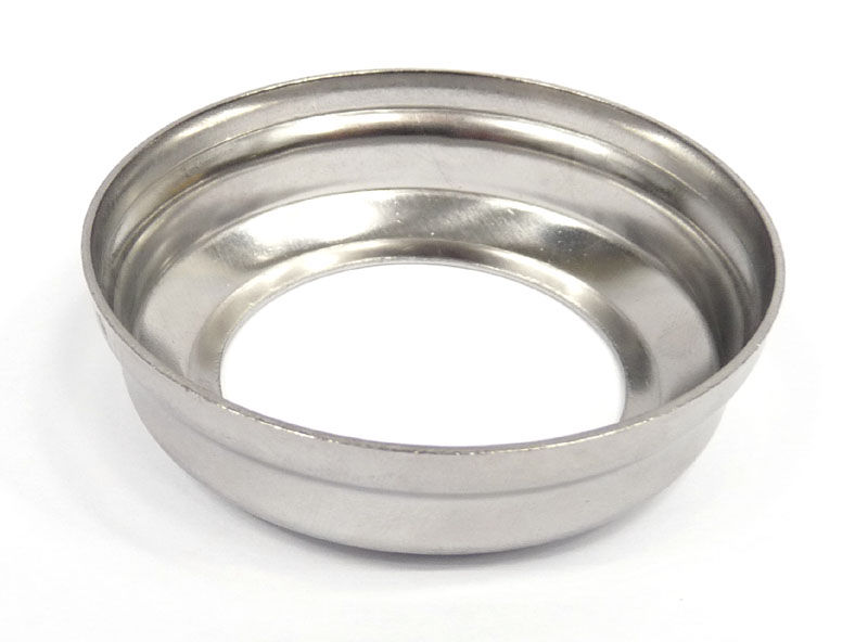 Thumbnail: Lambretta Forks - Frame steering bearing protection plate dust cover, stainless