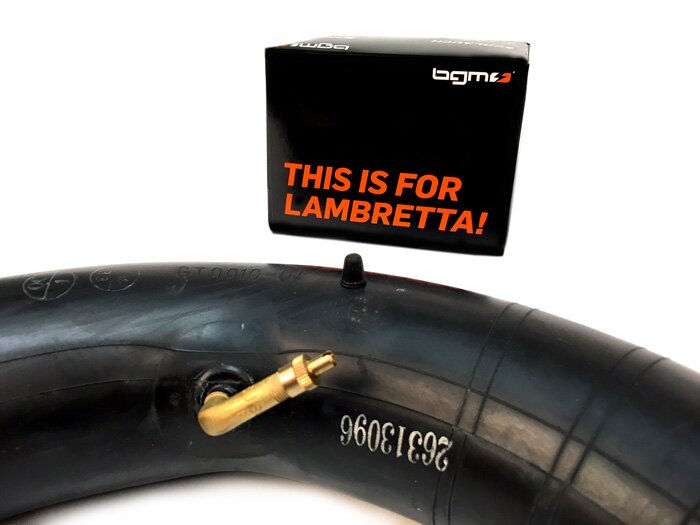 Thumbnail: Lambretta inner tube - BGM PRO, Offset 90° valve - 350 3.50 x 10, 100/90 x 10