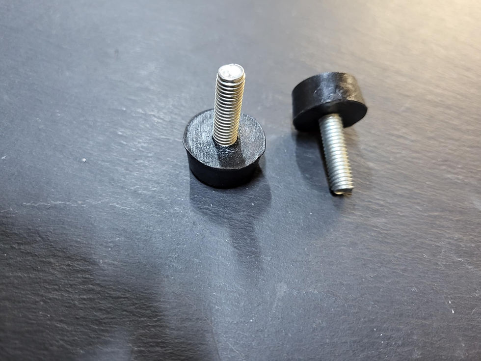 Lambretta Seats - Screw in Ancillotti type seat buffer, pair - M8 / 8mm thread