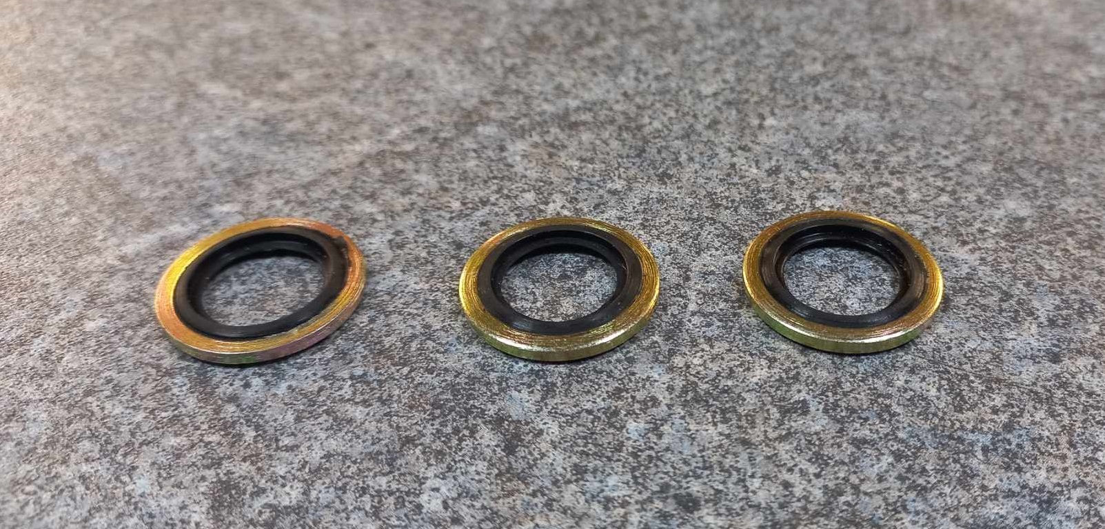 Lambretta seals - Special breather, drain & level plug washers - set of 3