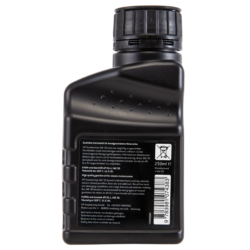 Thumbnail: Vespa Gear oil - SIP SAE30 - 1/4 Litre