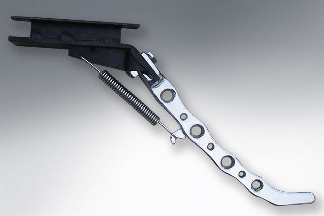 Thumbnail: Lambretta Side stand - Series 3, chrome - Billet type pattern with holes