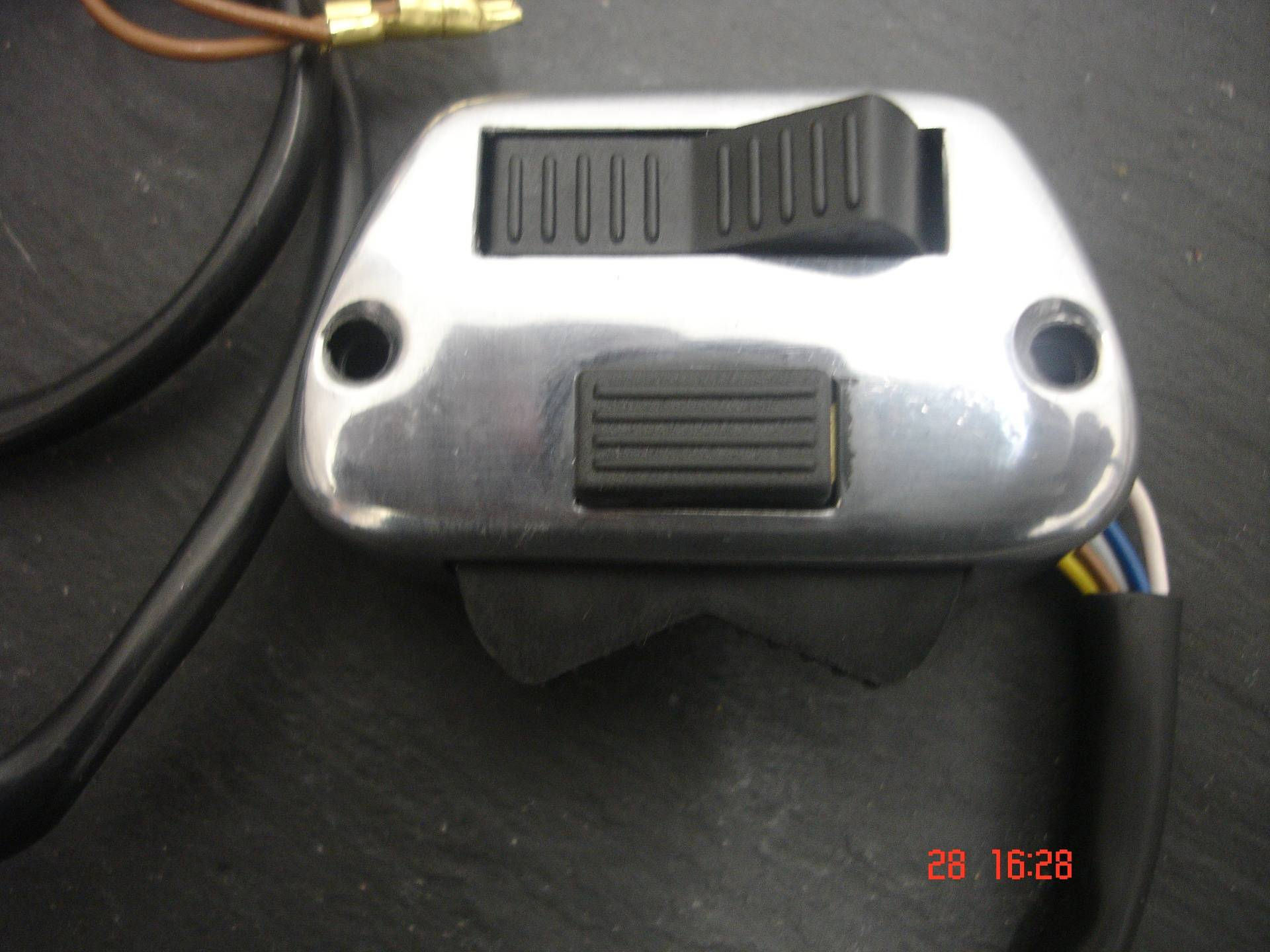 Switch - Light/horn - Black, Li Series 3 trapezoidal - CASA