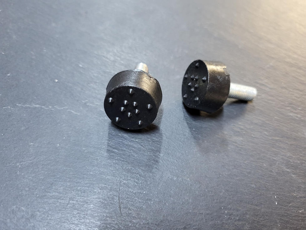 Thumbnail: Lambretta Seats - Screw in Ancillotti type seat buffer, pair - M8 / 8mm thread