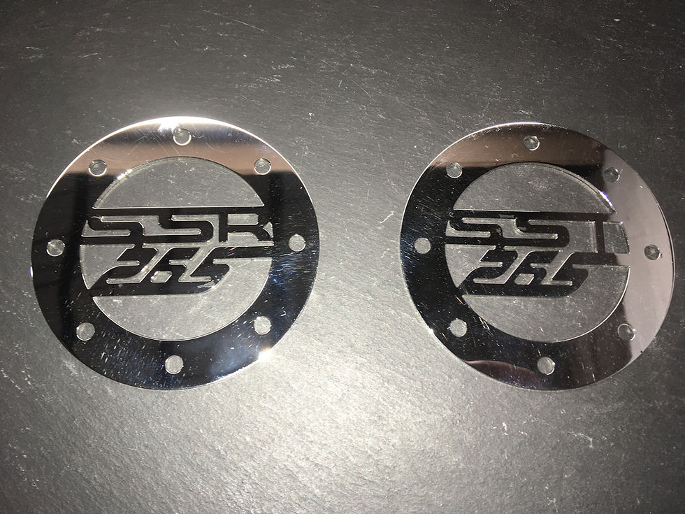 Thumbnail: Lambretta Side panel - Carburettor grille - SSR265 - Polished sta