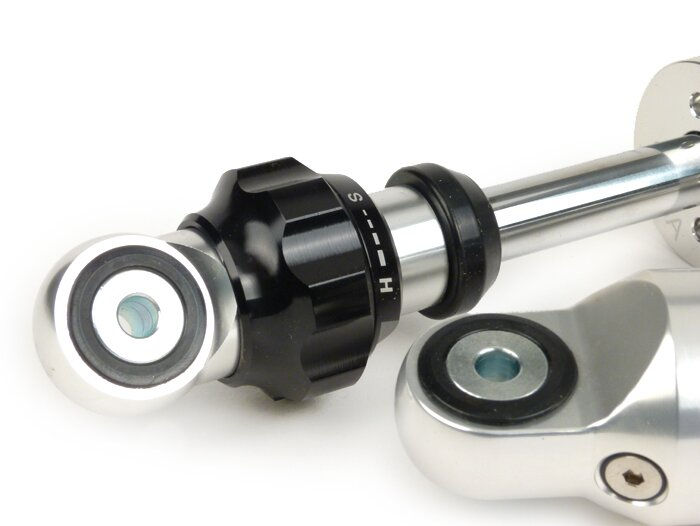 Thumbnail: Lambretta dampers, front shock absorbers - BGM, anodised silver - pair