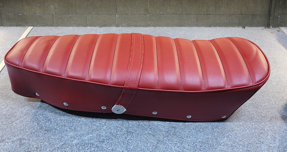 Thumbnail: Lambretta seats - Ribbed dual sprung seat, various colours