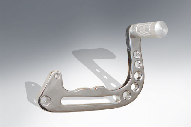 Brake pedal - Chrome with billet peg, Series 3