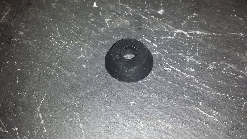 Lambretta mag housing/stator wiring plate seal - rubber, trapezoidal