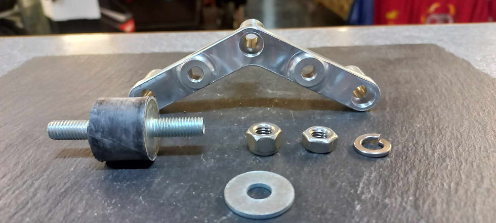 Thumbnail: Lambretta exhaust mounting bracket kit - Rear end can support - JL,Taffspeed SLJ