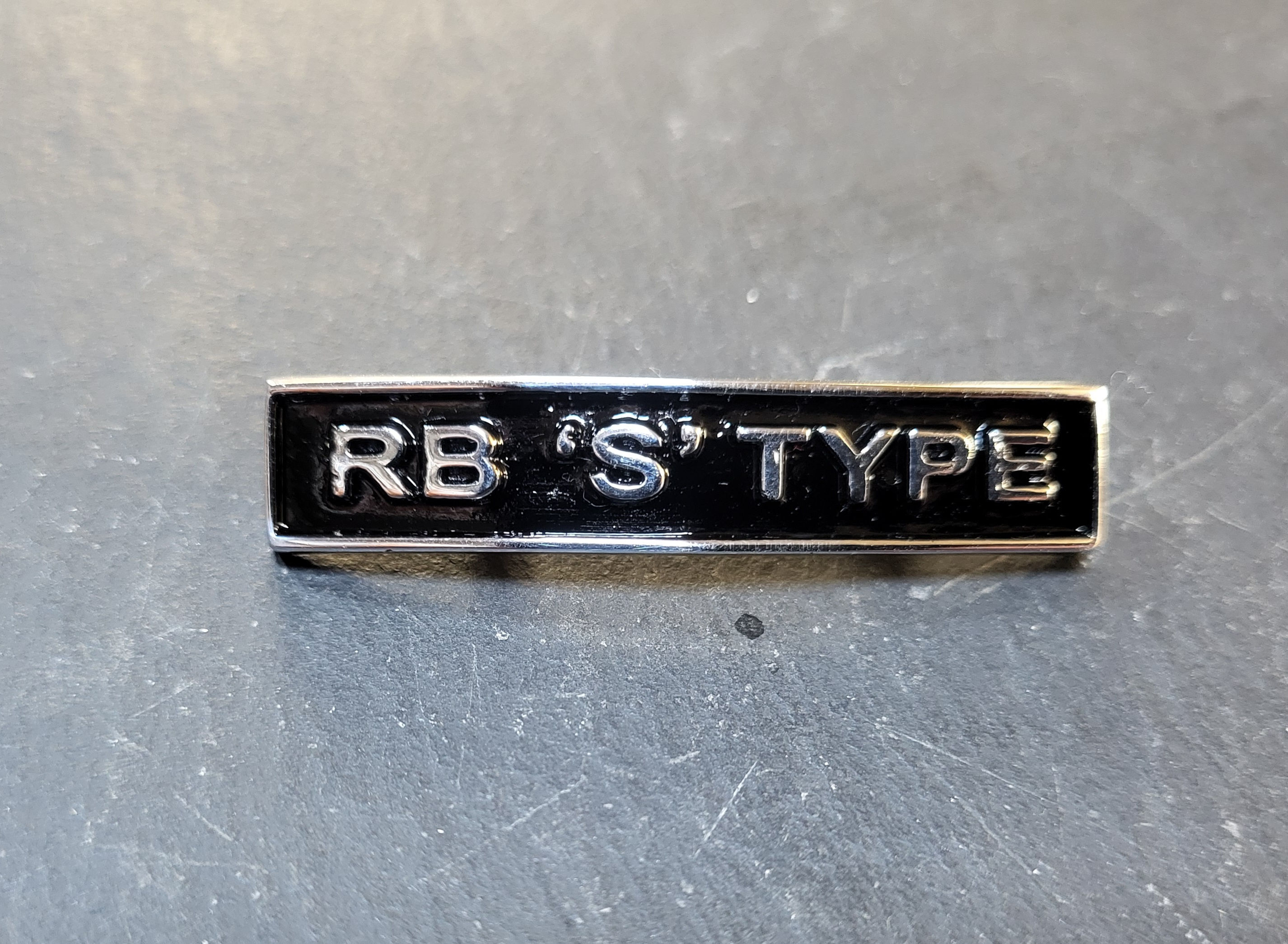 Lambretta Badges - Rear frame GP typ METAL badge - RB S TYPE