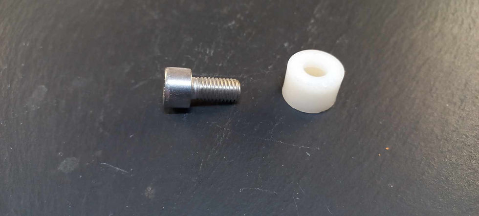 Thumbnail: Lambretta Kickstart - Plastic Chaincase side internal bump stop buffer & bolt