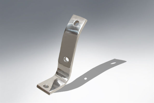 Lambretta Frame - Rear runner board dog leg - Series 3 & GP stainless steel