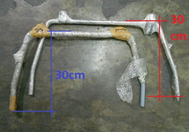 Thumbnail: Lambretta Centre stand - Series 3 & GP/DL, stainless steel - UPGRADED