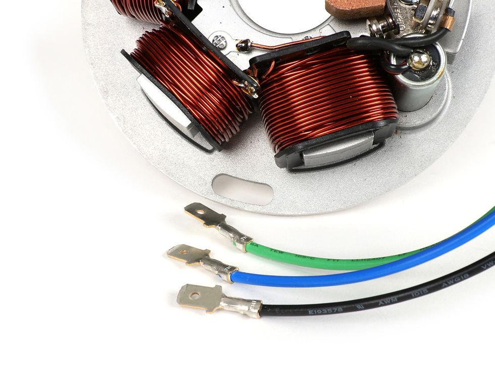 Thumbnail: Vespa electrical - Stator, BGM with POINTS - 12v AC, P125X P150X without battery