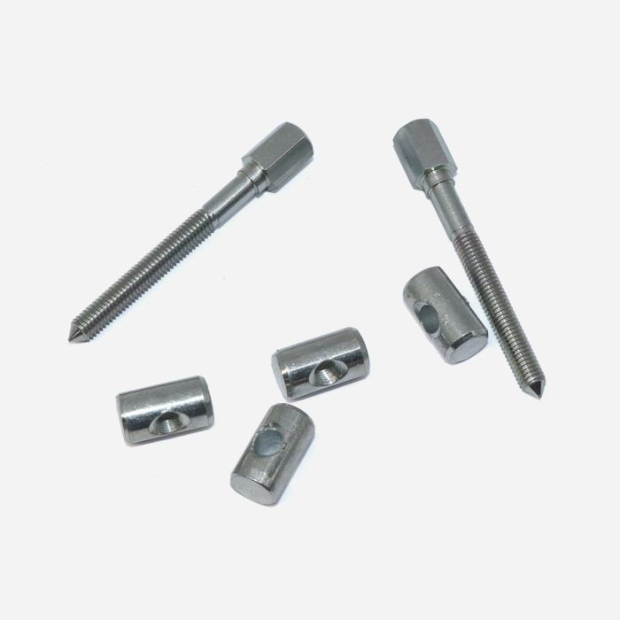 Thumbnail: Lambretta Petrol fuel tank - Series 2 tank strap trunnion, zinc plated - Pair