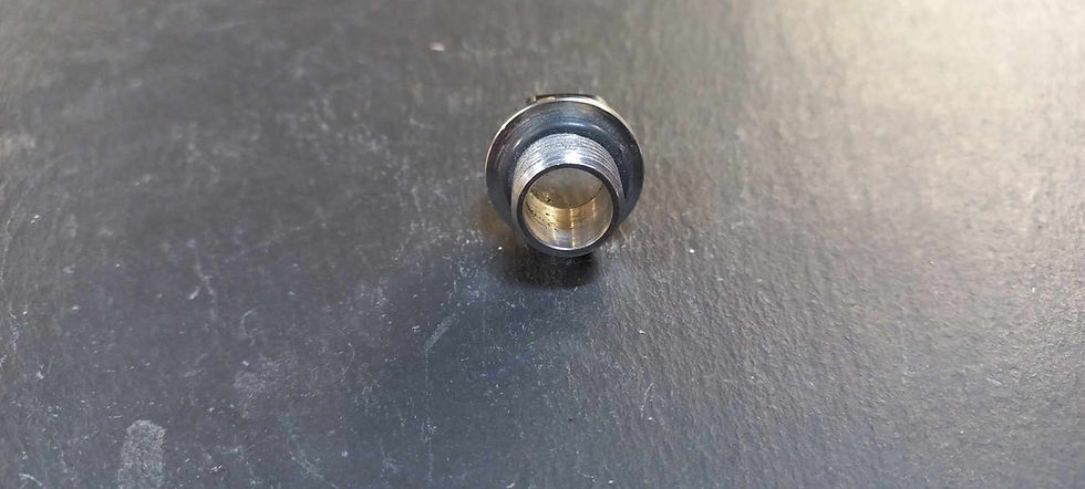 Thumbnail: Lambretta Chaincase side - Oil level plug with sight glass, stainless steel