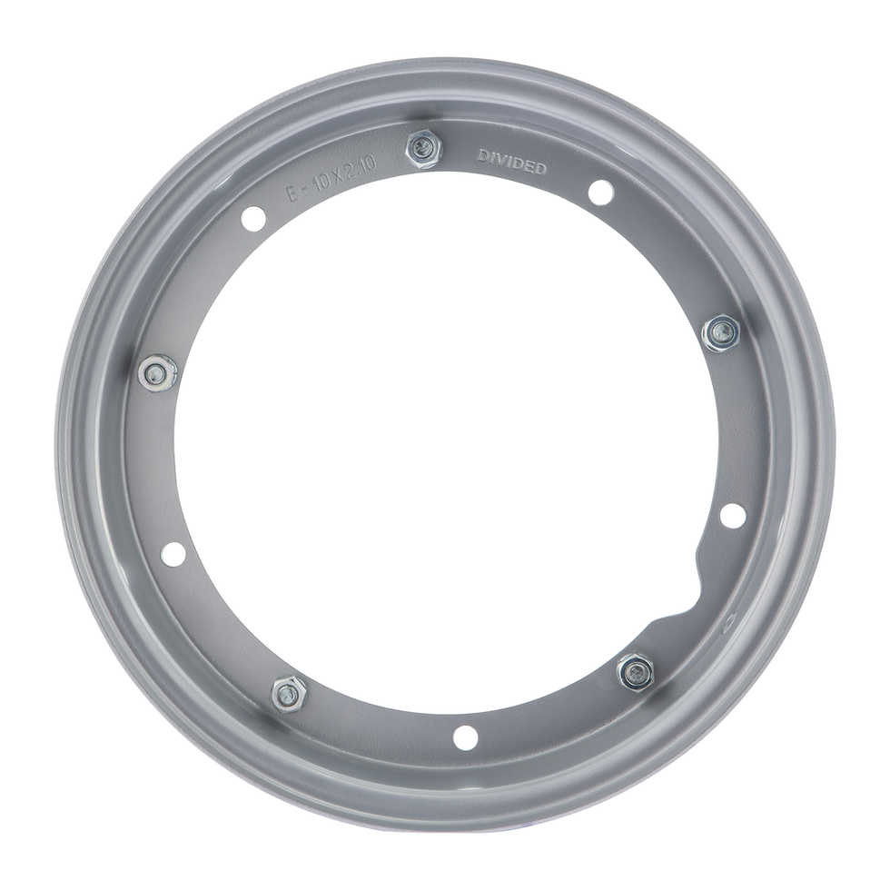 Thumbnail: Vespa split wheel rim - complete 10" (2.10) - Silver, SIP