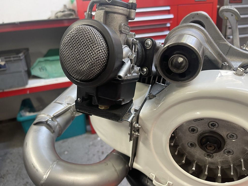 Thumbnail: Lambretta Carburettor - Carb support and cowling spacer, stainless steel, MBD