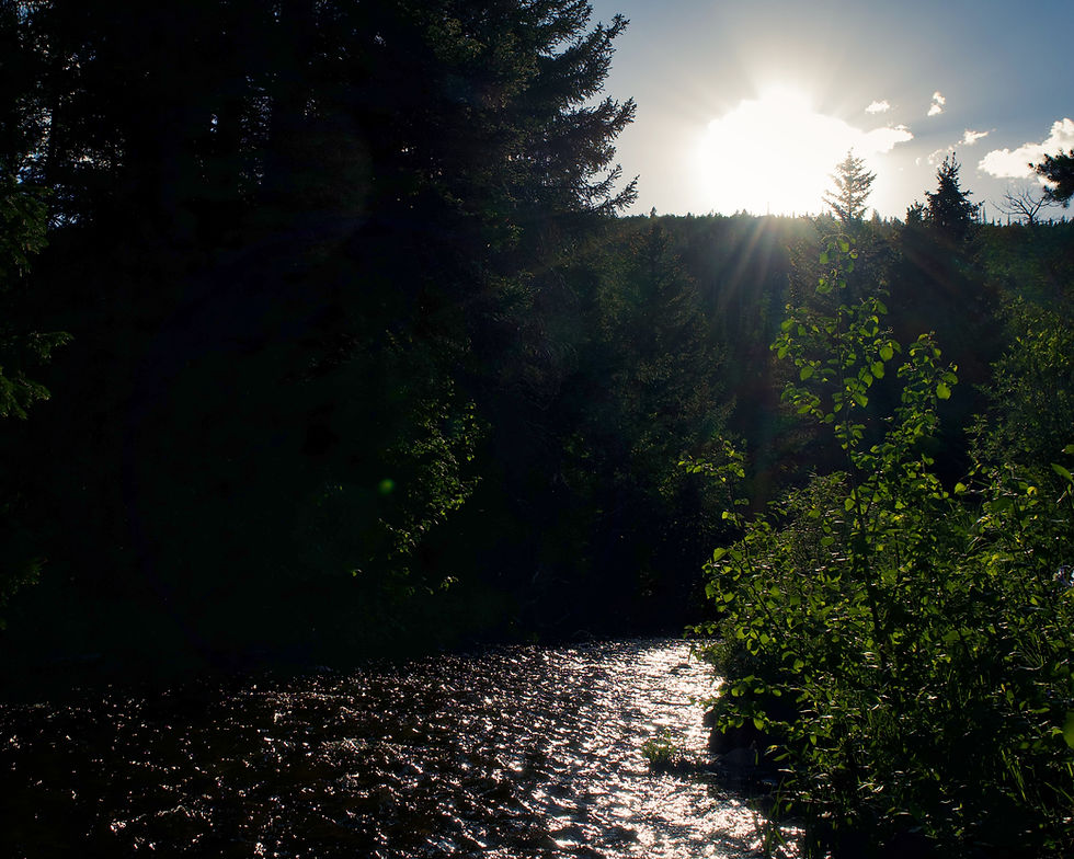 Sun set and river in Wyoming by Ethan Bertini | That's Wild Outdoors