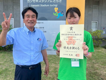 インターハイへの挑戦 北関東高校総体 大河原凜さん第7位