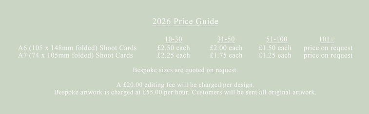 Shoot Card Price Guide