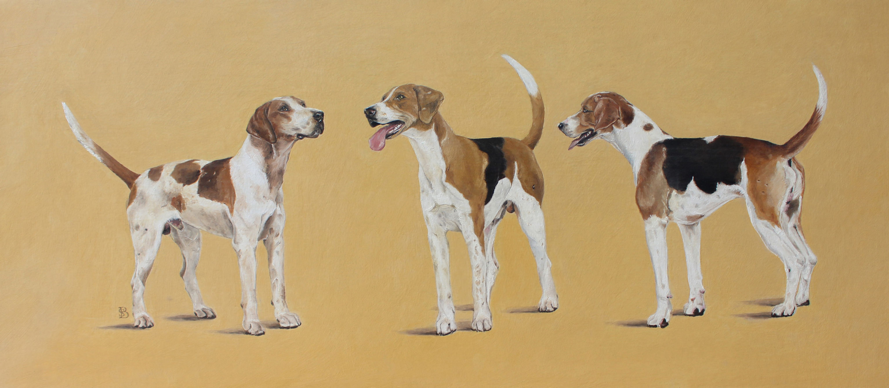Three Foxhounds