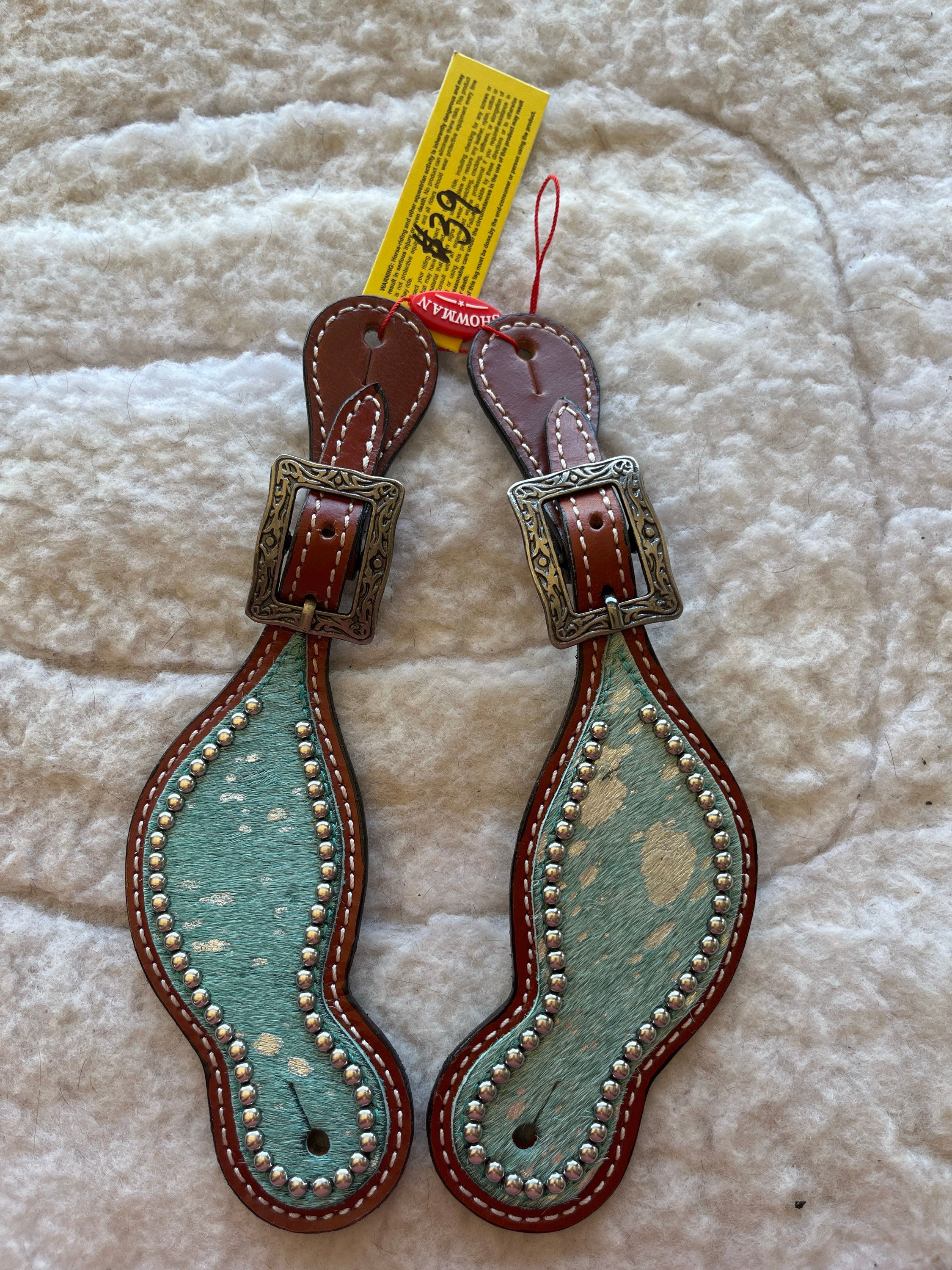 Blue Fur Spur Straps