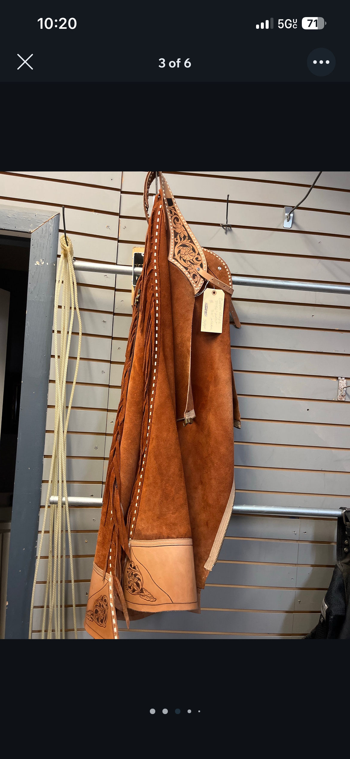 Tan Leather Chaps