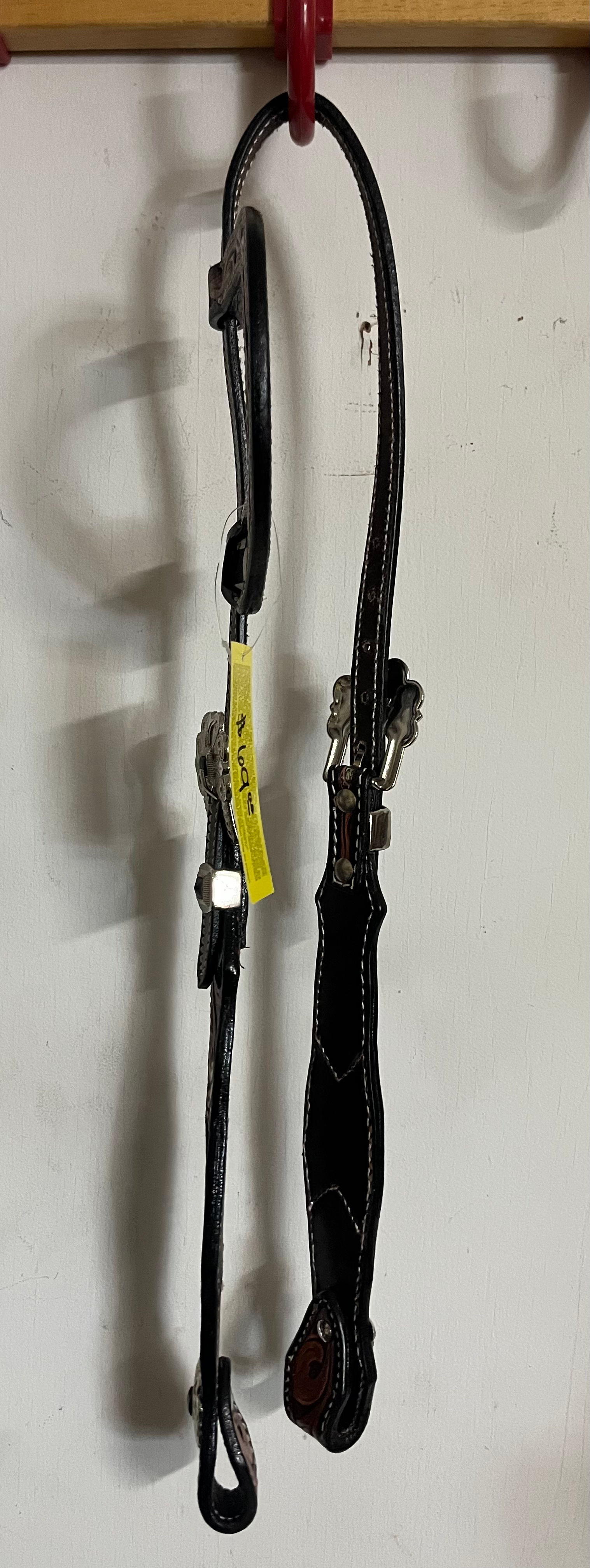 Checkered Design One Ear Headstall 