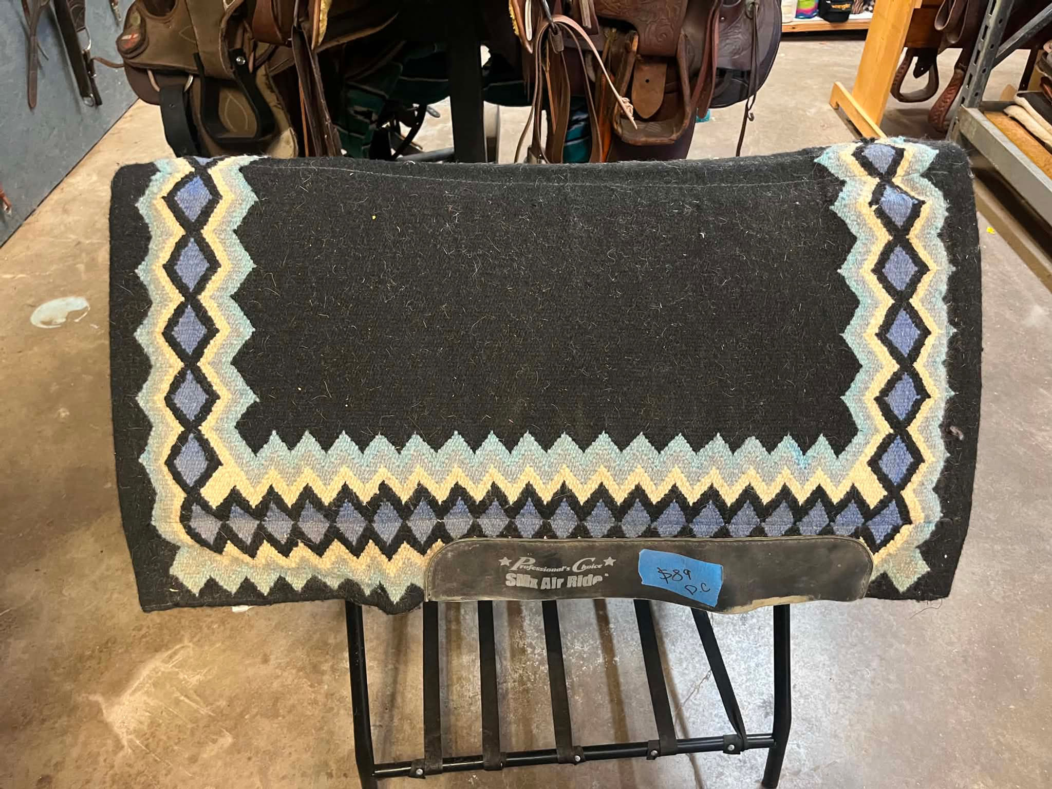 Professionals Choice Black & Purple Saddle Pad
