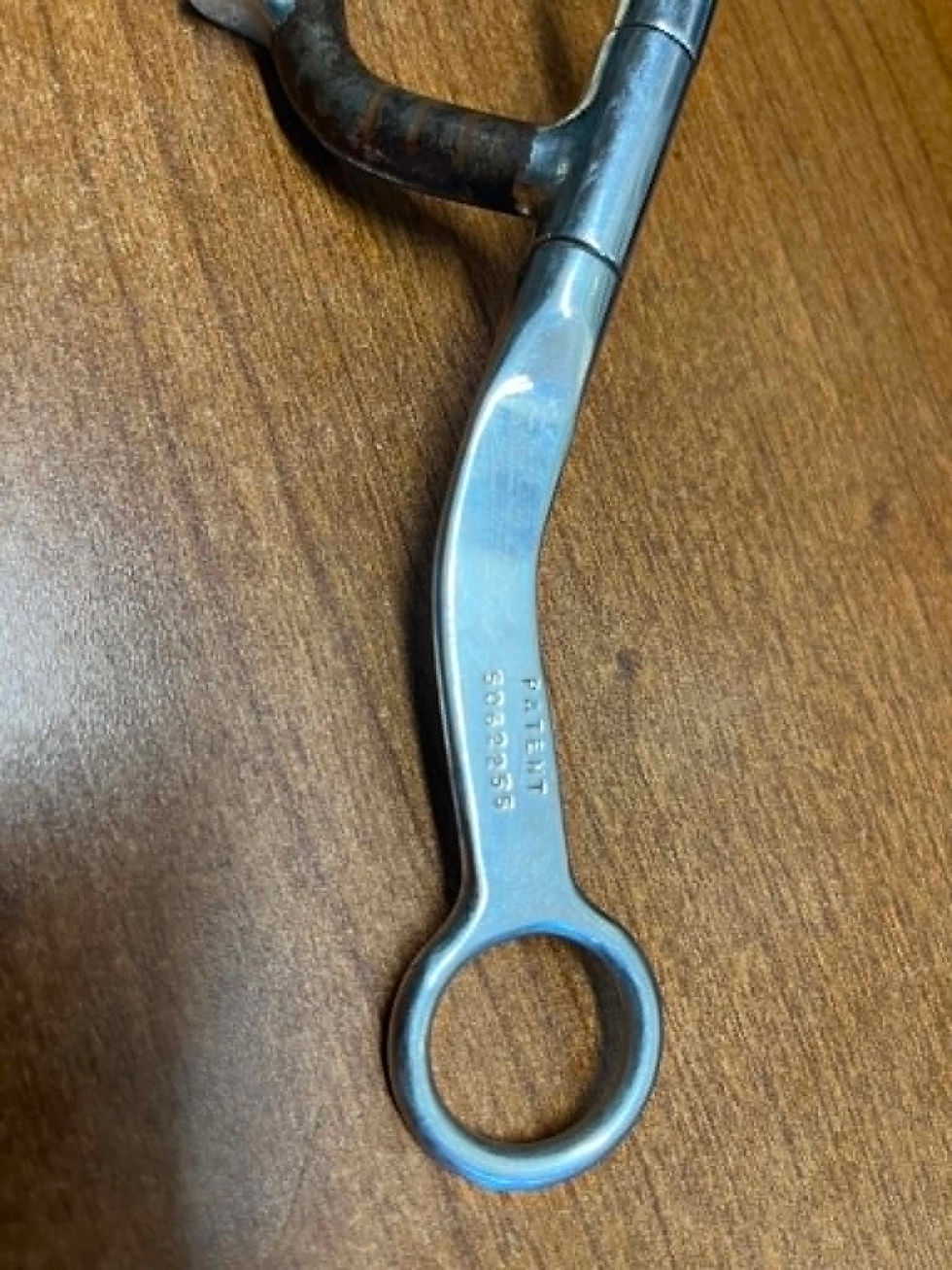 Thumbnail: Handmade Myler's HBT Shank Sweet Iron w/Roller Ported Bit