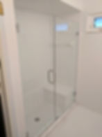 Door With Fixed Panel Set in Clips
