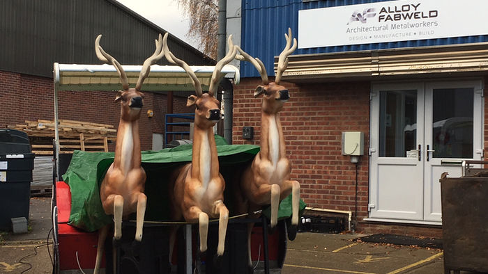 The sleigh is set to go....