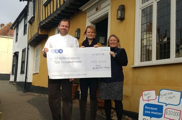 £10,000 for St Nicholas Hospice!