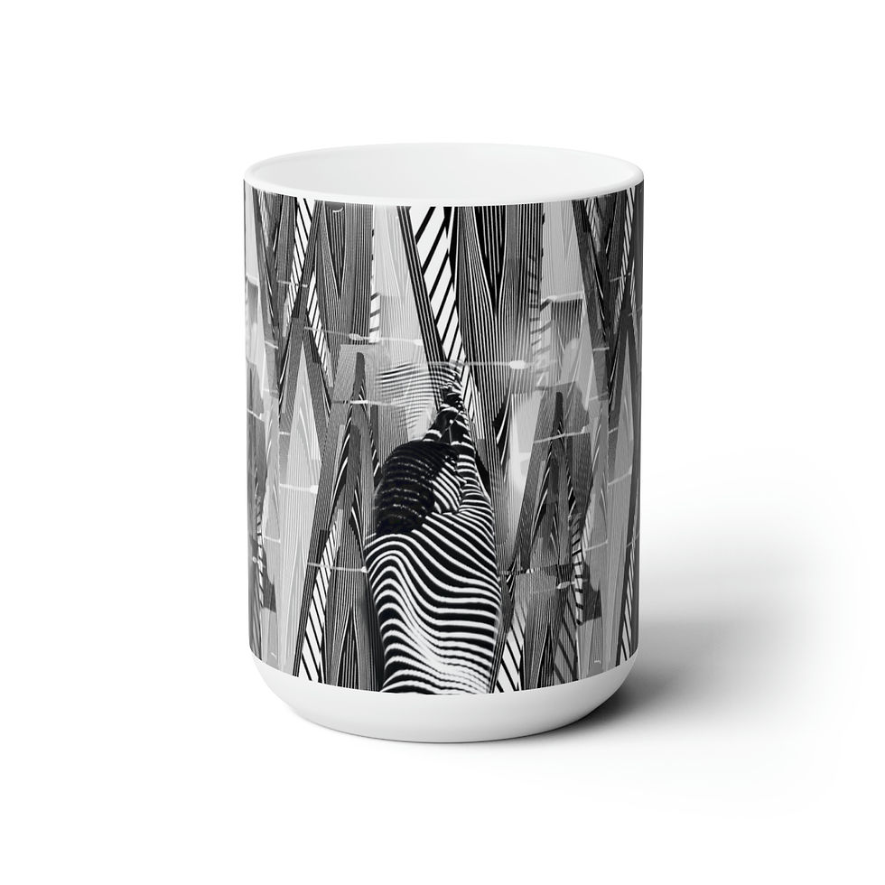 B/W DESIGN Ceramic Mug 15oz