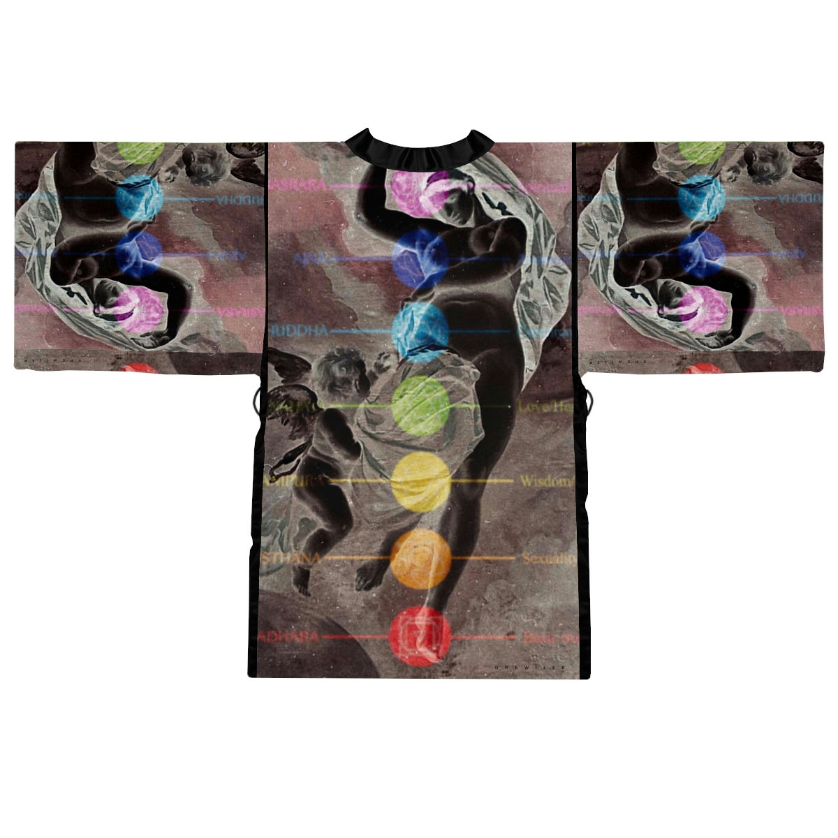 CHAKRA Mother Earth Long Sleeve Kimono Robe