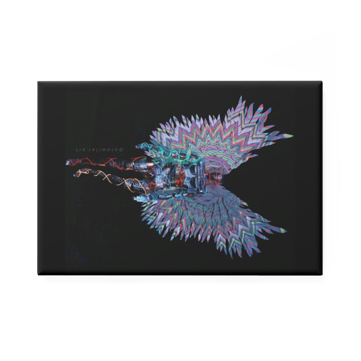 Angel Sculpture Button Magnet, Rectangle (1 & 10 pcs)