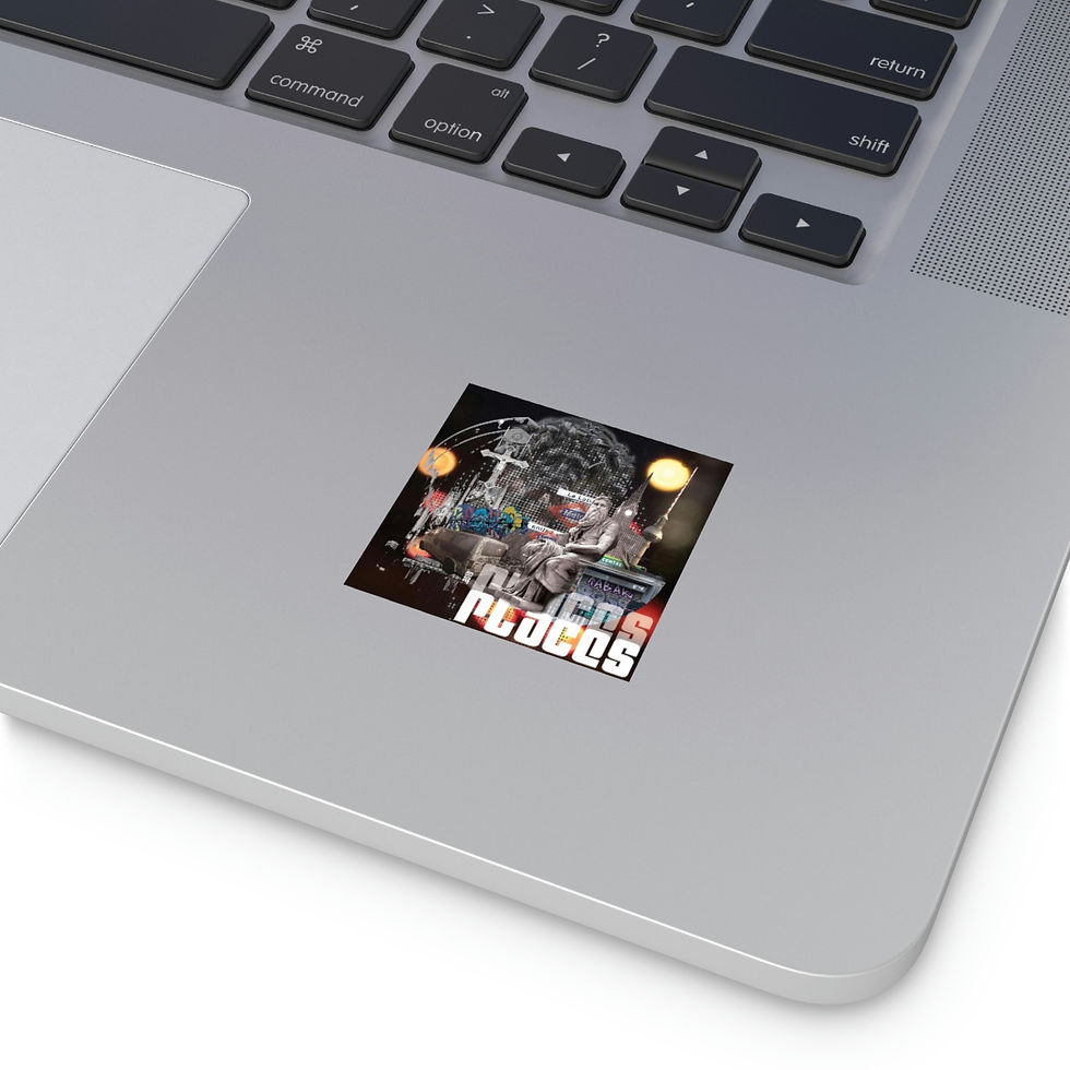 PLACES Orewiler.art Square Stickers, Indoor\Outdoor